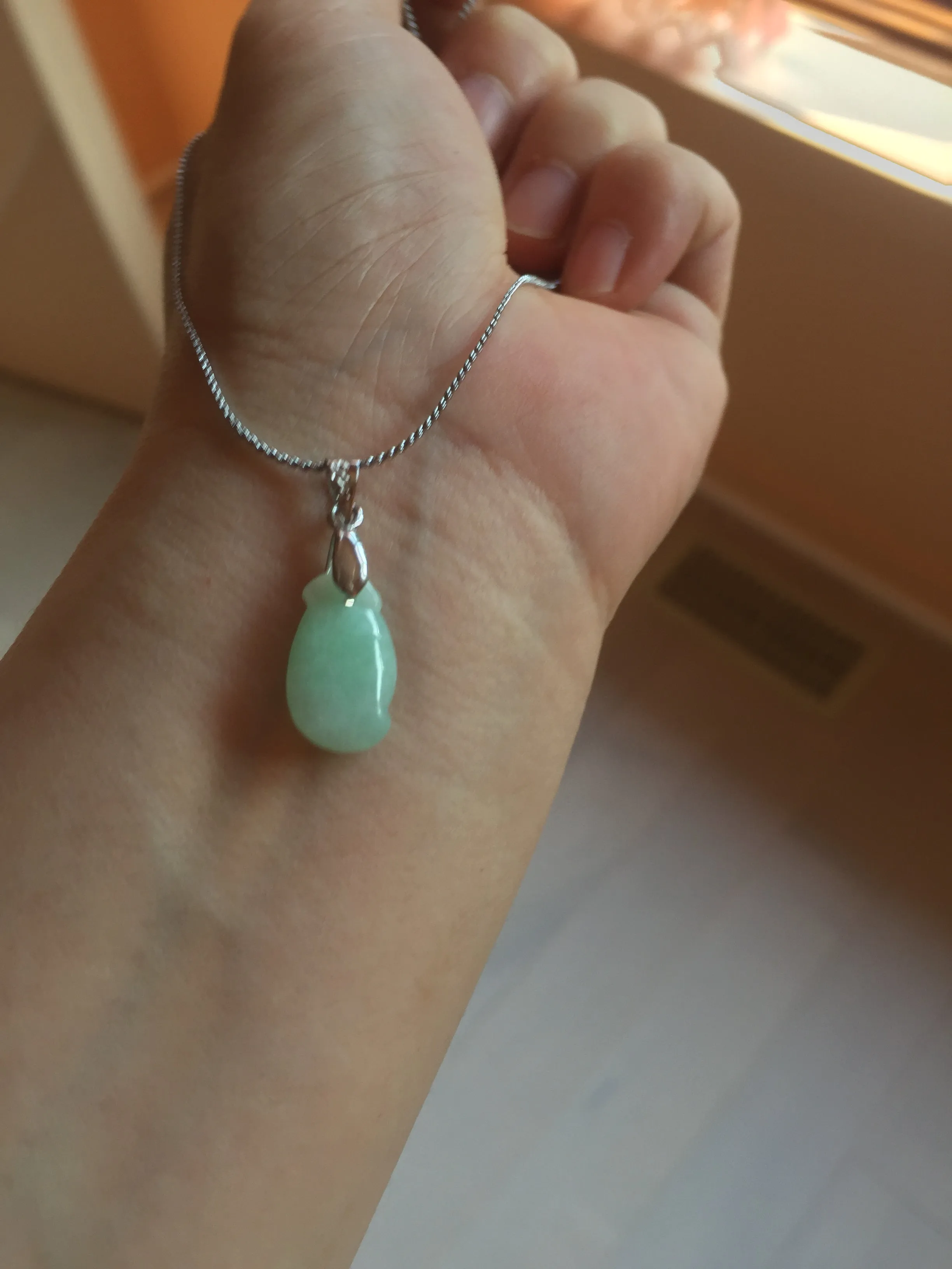 100% natural type An icy watery light purple green white blessed melon 福瓜) Jadeite Jade pendant group BP58