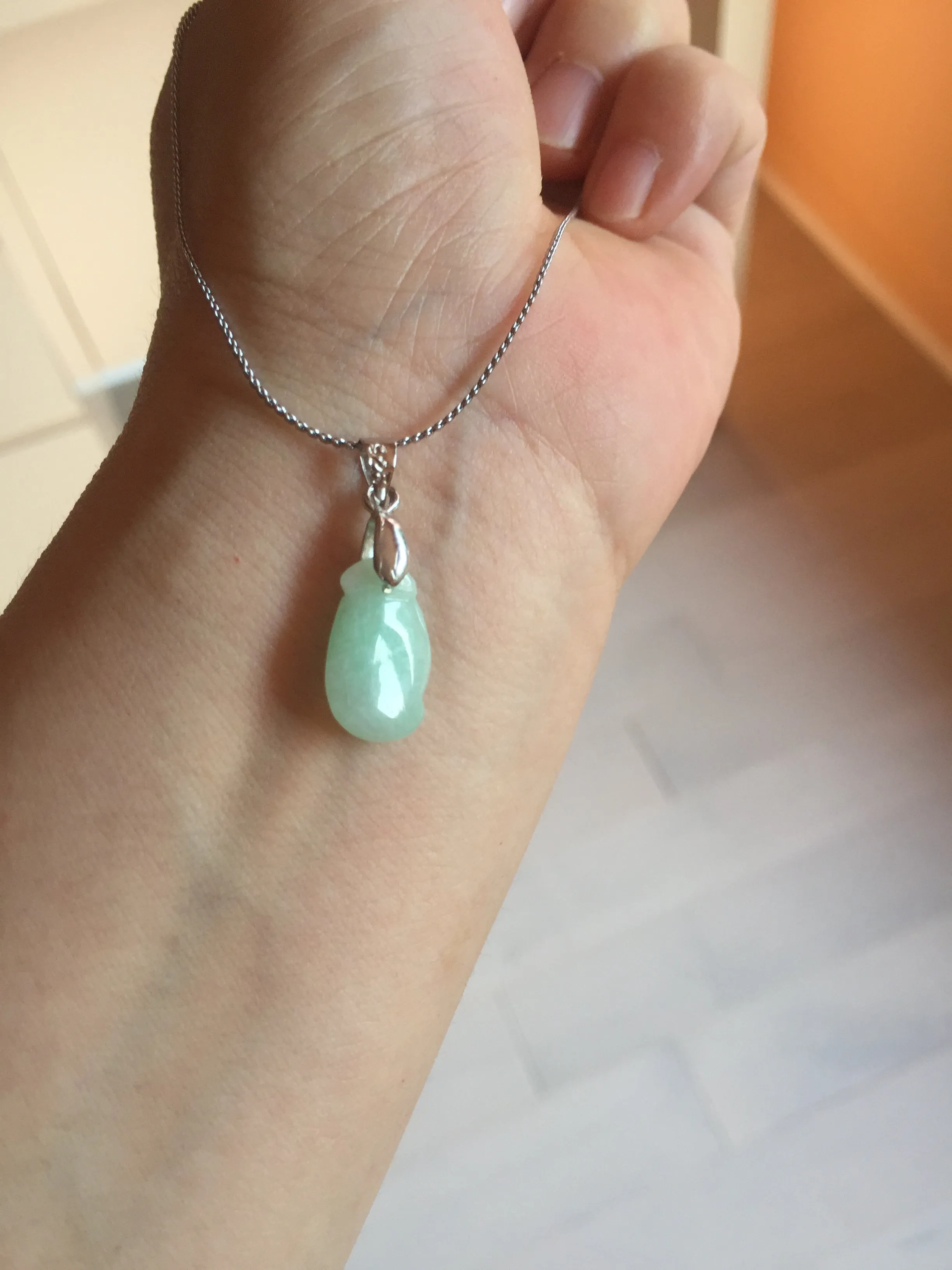 100% natural type An icy watery light purple green white blessed melon 福瓜) Jadeite Jade pendant group BP58