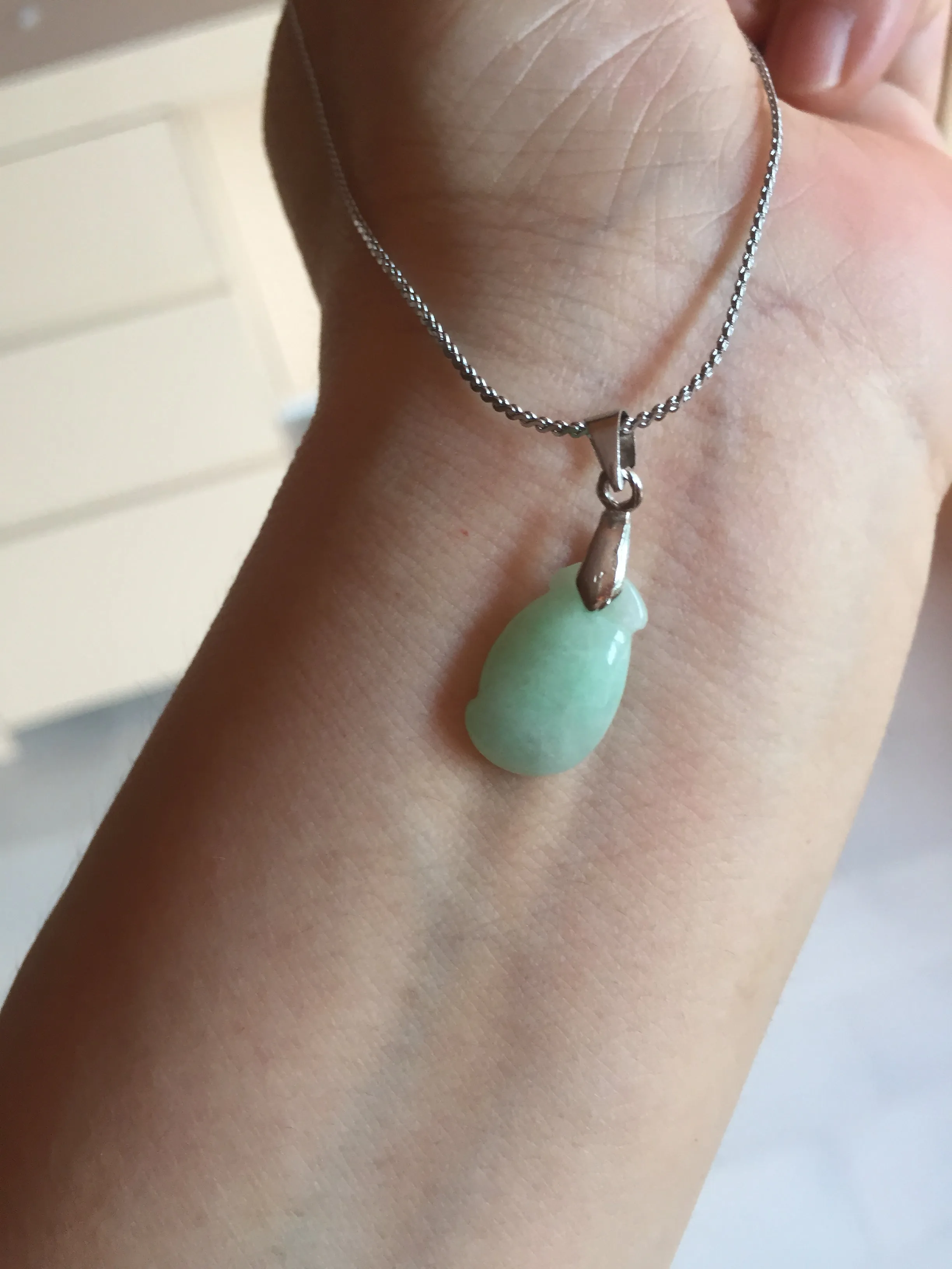 100% natural type An icy watery light purple green white blessed melon 福瓜) Jadeite Jade pendant group BP58