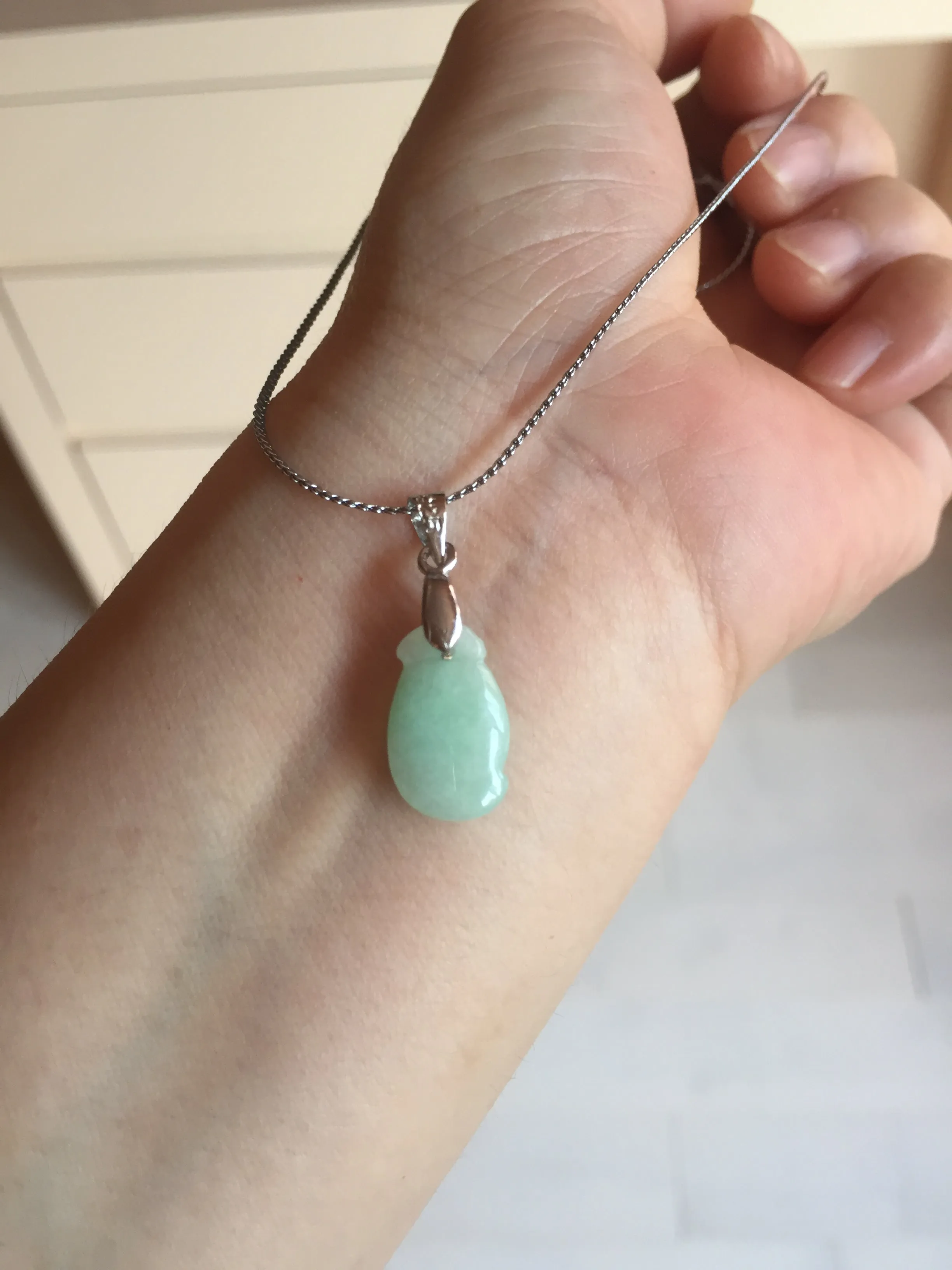 100% natural type An icy watery light purple green white blessed melon 福瓜) Jadeite Jade pendant group BP58