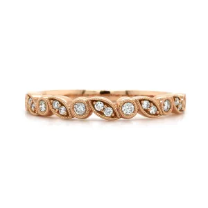 14K Rose Gold Stackable Band