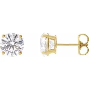 14K Yellow 2 1/2 CTW Lab-Grown Diamond Earrings