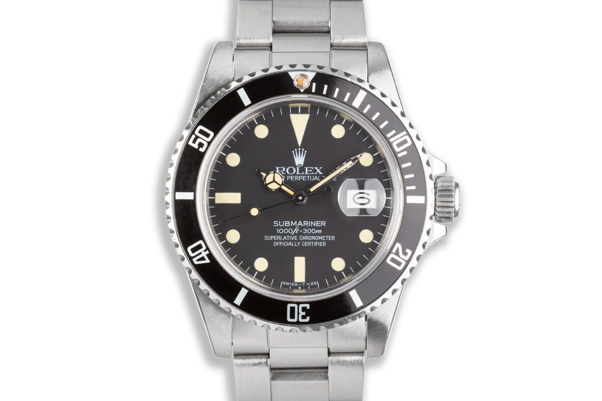 1983 Rolex 16800 Submariner Creamy Lume & Hands