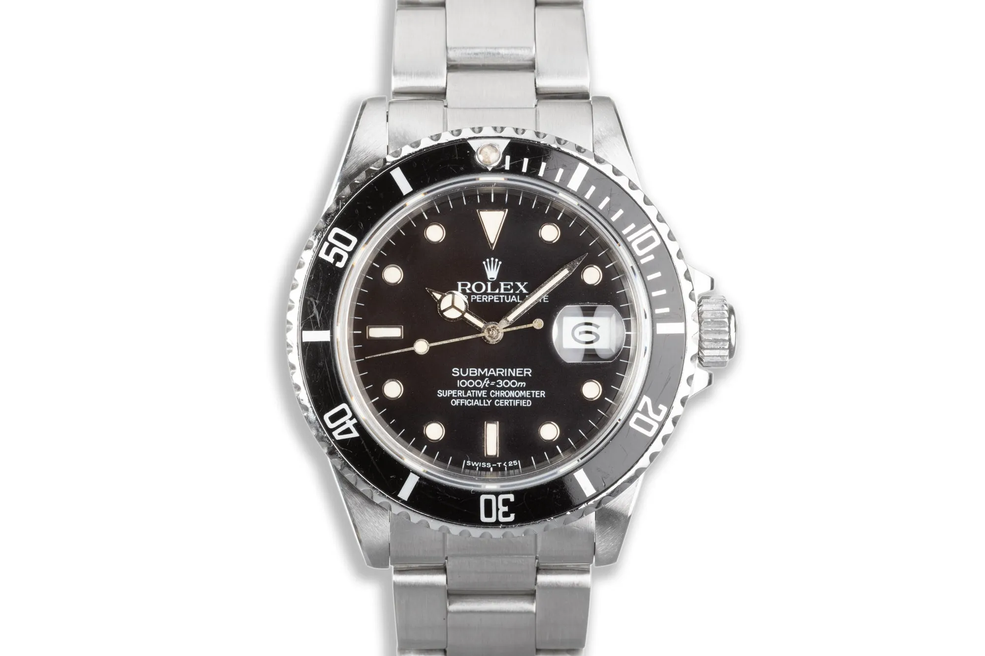 1991 Rolex Submariner 16610 Tritium Lume