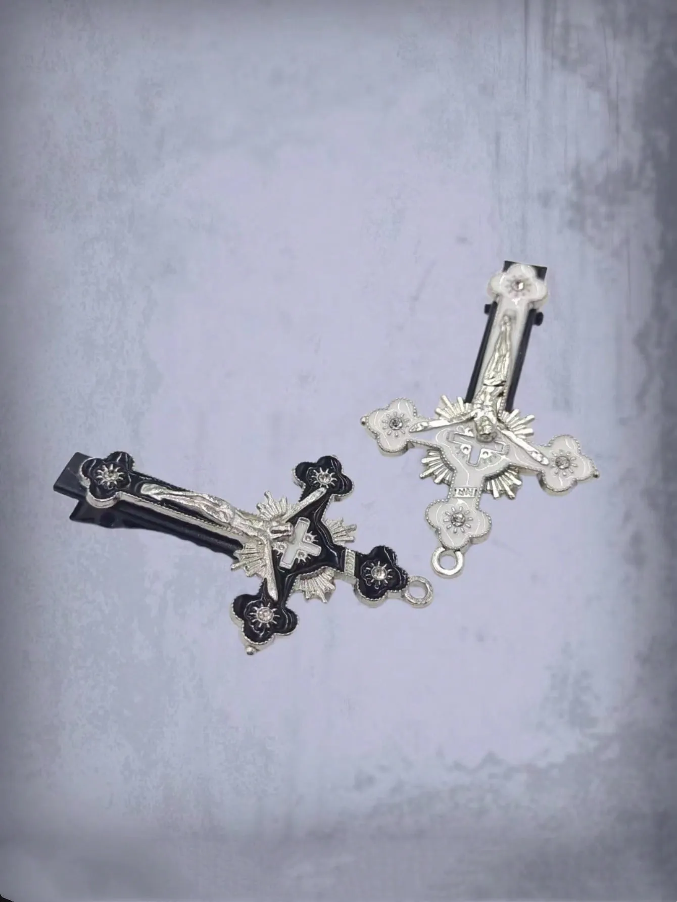 2pcs Cross Decor Hair Clip for Women Barrette Styling Hair Accessories