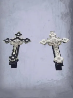 2pcs Cross Decor Hair Clip for Women Barrette Styling Hair Accessories