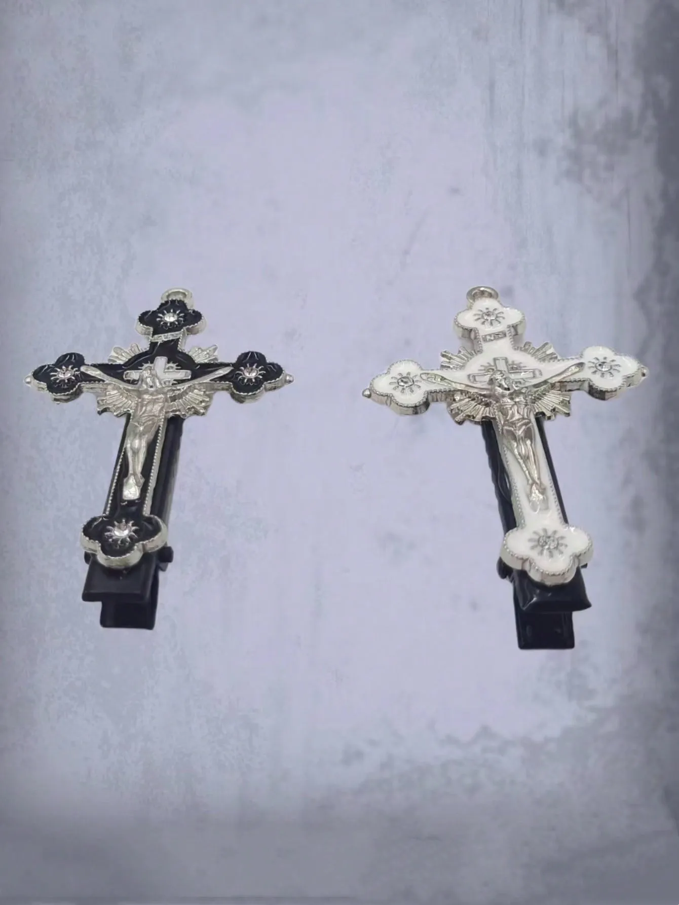 2pcs Cross Decor Hair Clip for Women Barrette Styling Hair Accessories