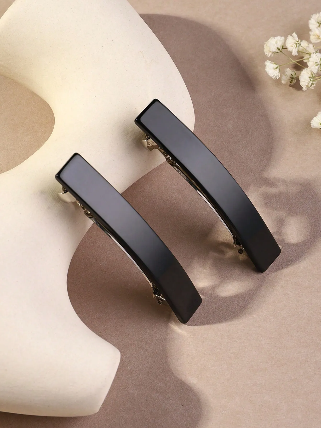 2pcs Minimalist French Clip for Women Barrette Styling Hair Accessories