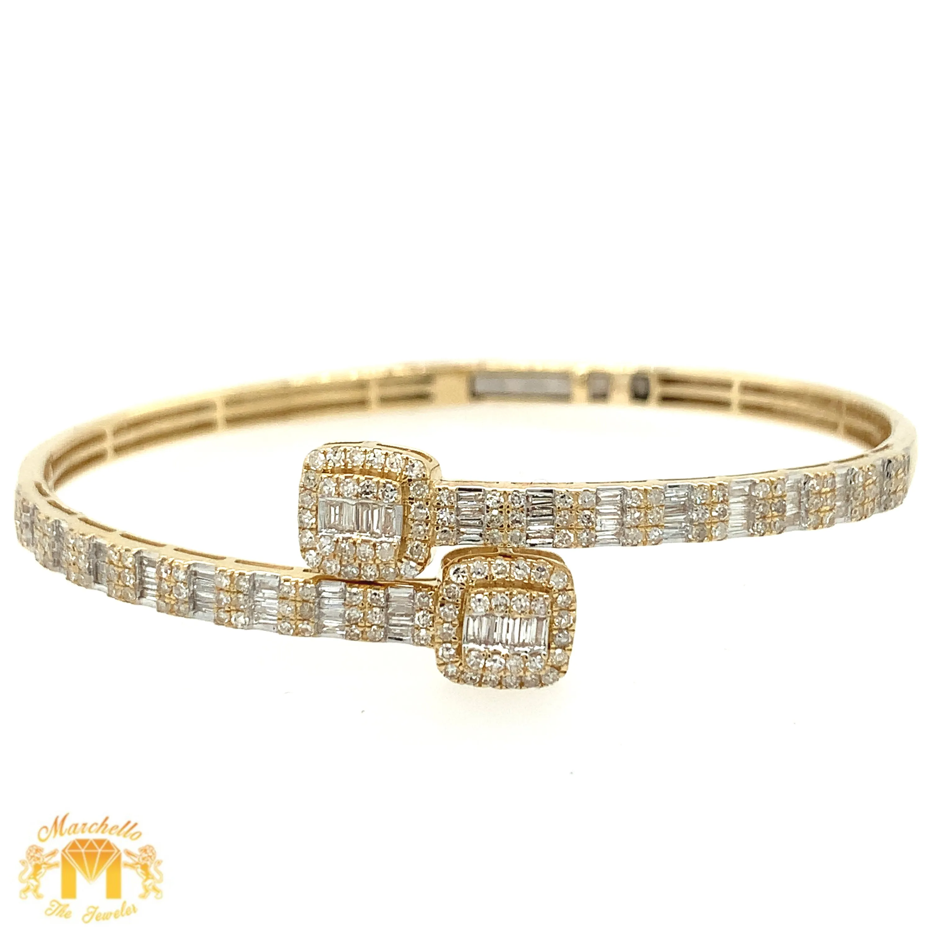 40mm Iced out 18k yellow gold  Rolex Presidential Day-Date Watch   Free Diamond Bracelet and Surprise Diamond Earrings