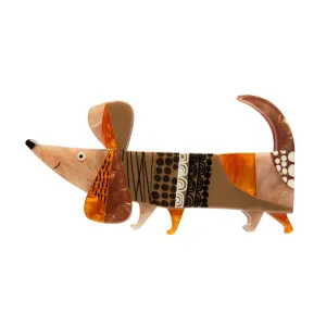 A Dachshund Named Bark Hair Clip Barette by Erstwilder