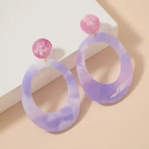 Acetate Dangle Earrings | Lavender