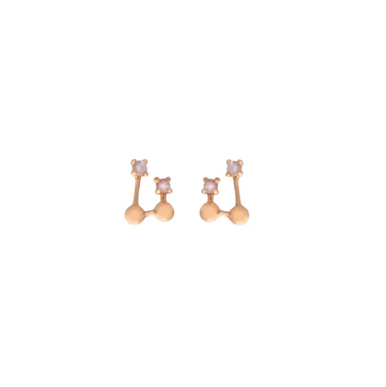 Alphie Studs - Gold & Silver