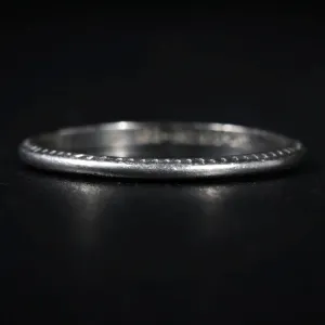 Art Deco Platinum Engraved Band