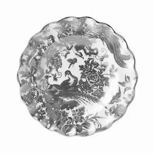 Aves - Platinum Fluted Dessert Plate