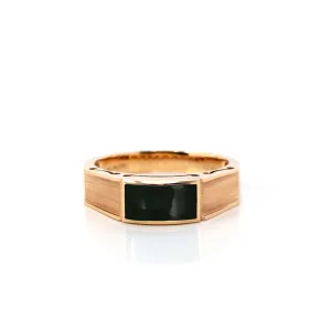 Baikalla™ Genuine Burmese Deep Green Jadeite Jade Ring Ring