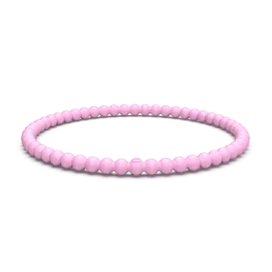 Beaded Stackable Silicone Bracelet - Cherry Blossom