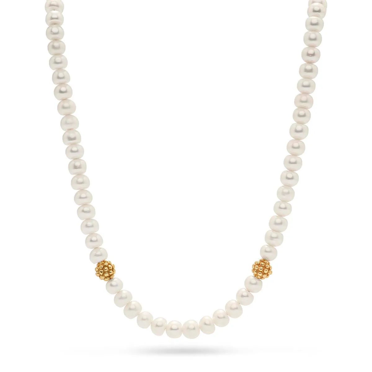 Berry Single Strand Necklace, 16" 2'' - Pearl