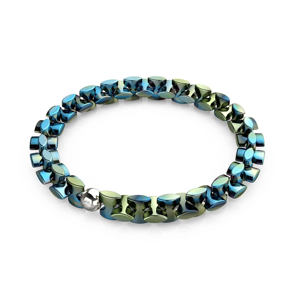 Blue Emerald | Monroe Links | Hourglass Bracelet