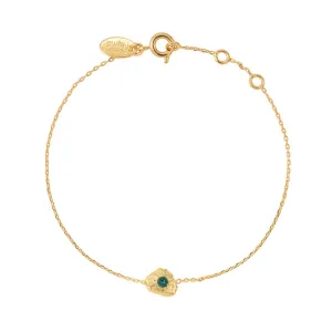 Bracelet Doré Eleven Emerald