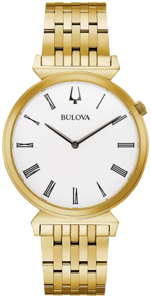 Bulova Regatta Gold Tone Men Watch 97A153