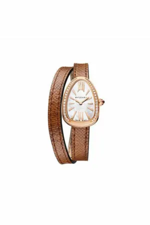 bvlgari serpenti 27mm 18k rose gold ladies watch ref. 102727