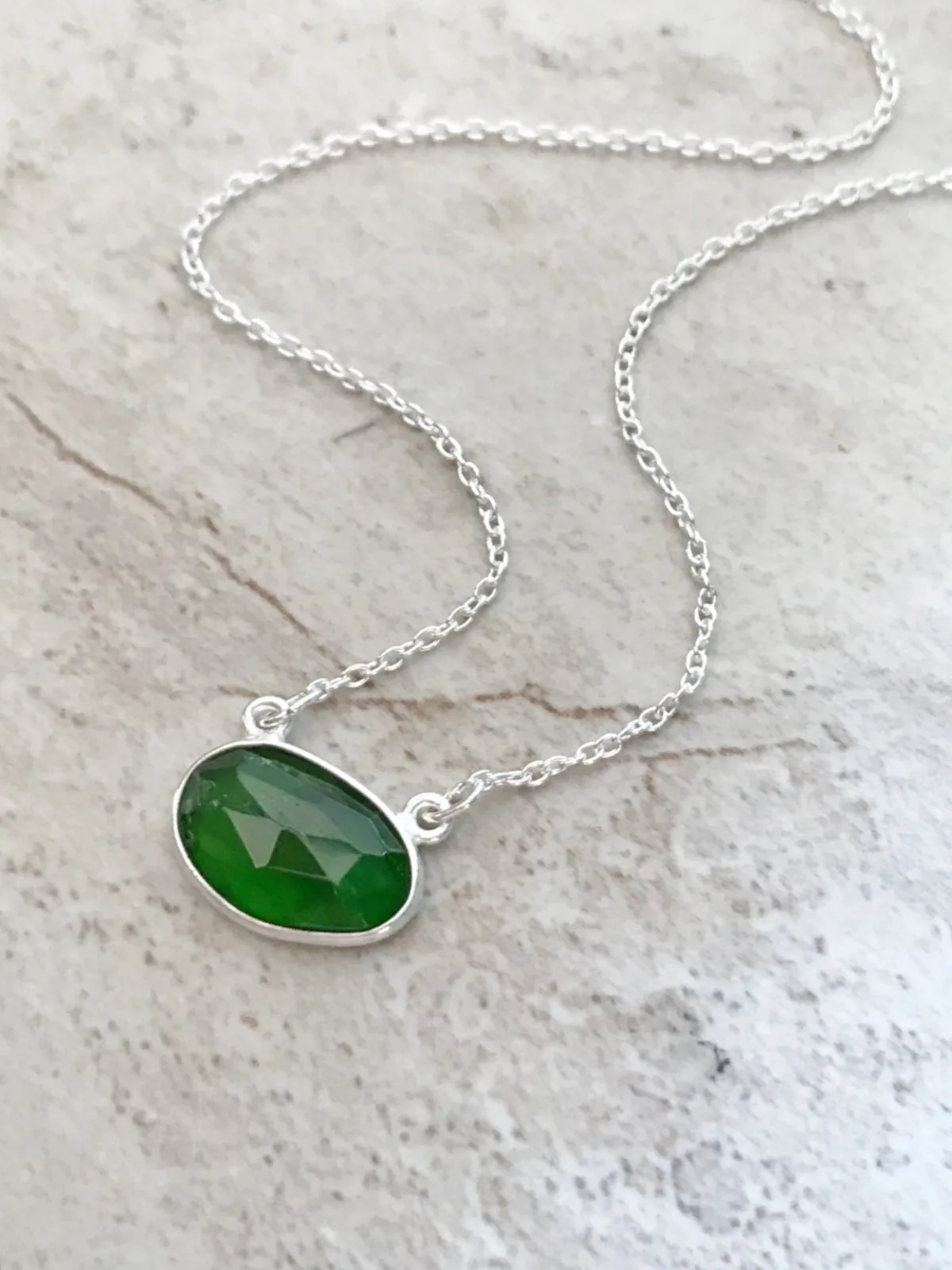 Chrome Diopside Necklace