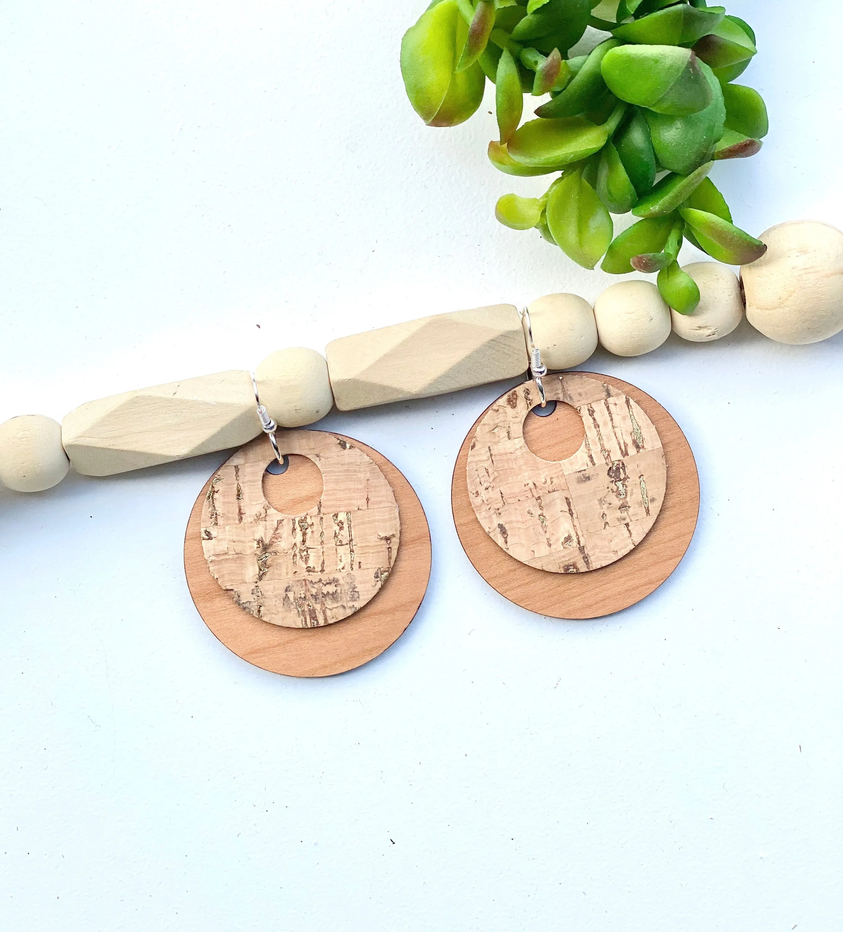 Circle Earrings, Cherry Jewelry, Dangle Drop Earring, Casual Style, Boho, Teacher Appreciation Gift