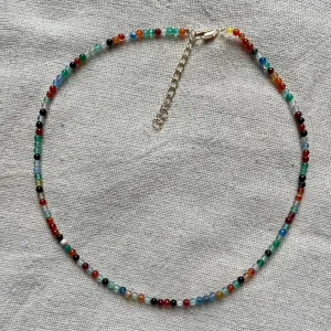 Coloured Agate 3mm Beaded Necklace - Stability