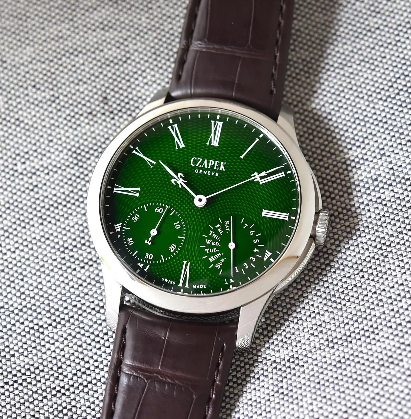 CZP Watch Quai des Bergues Emerald Green L