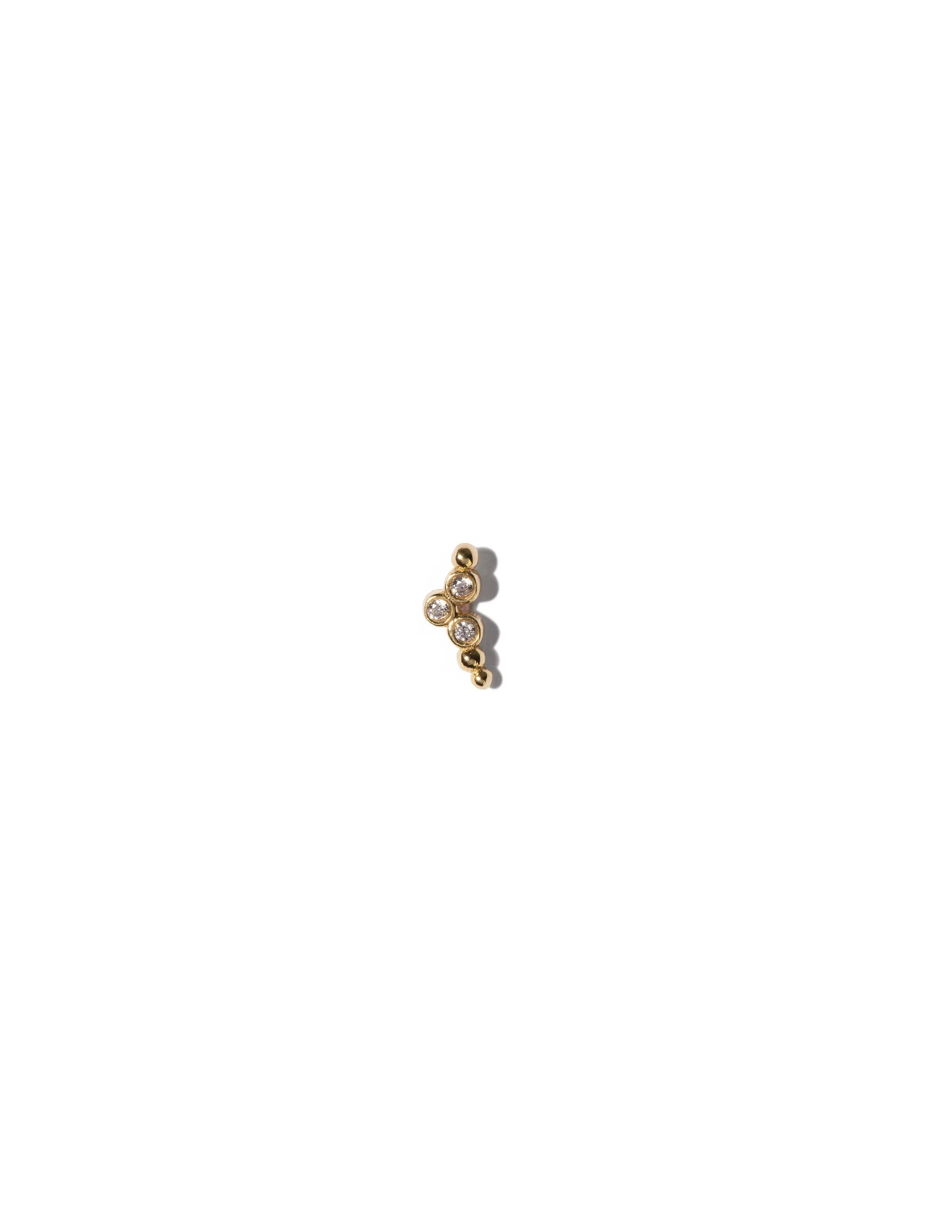 Dew Crystal Earring <br> Gold Vermeil