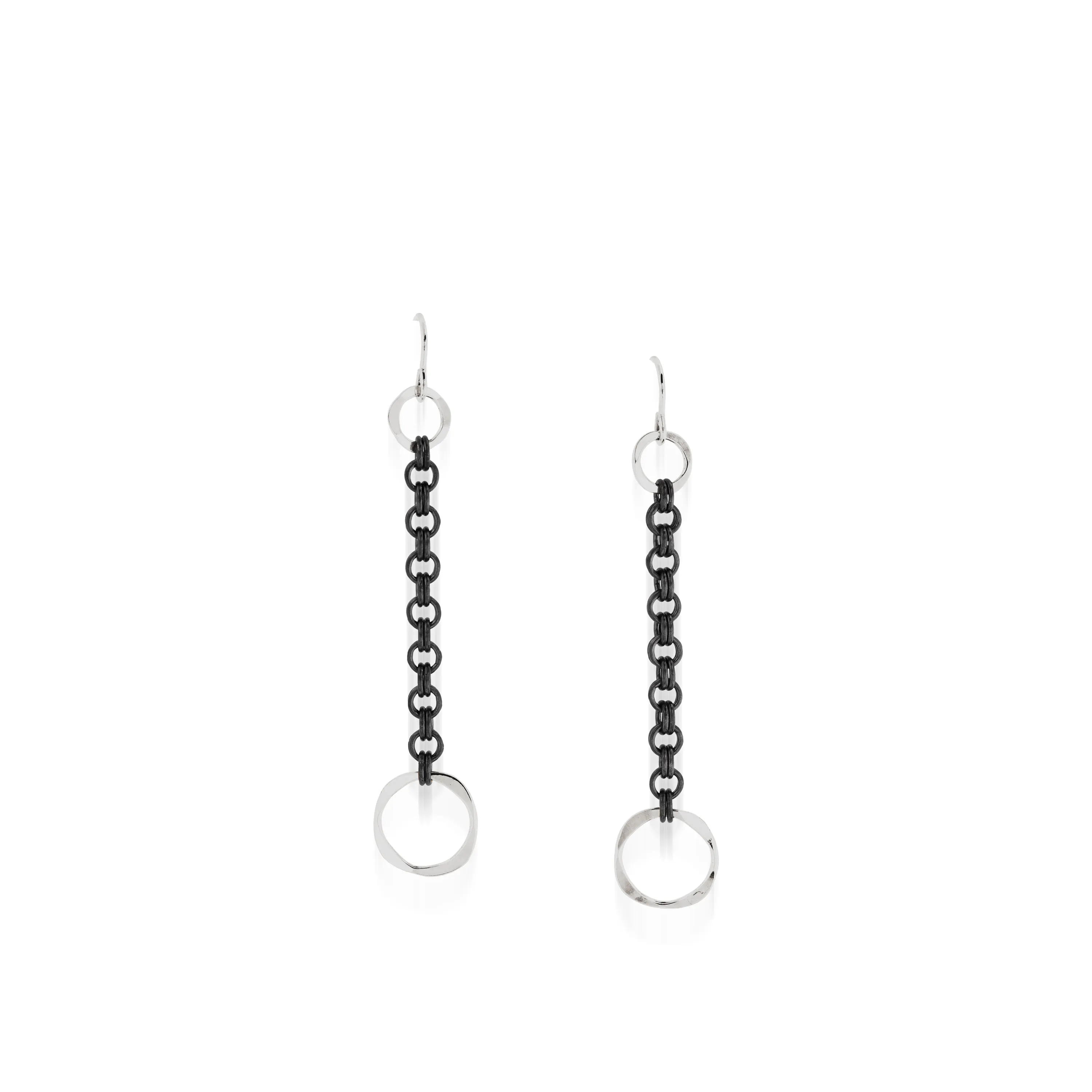 Duplex Dangle Chain Earrings