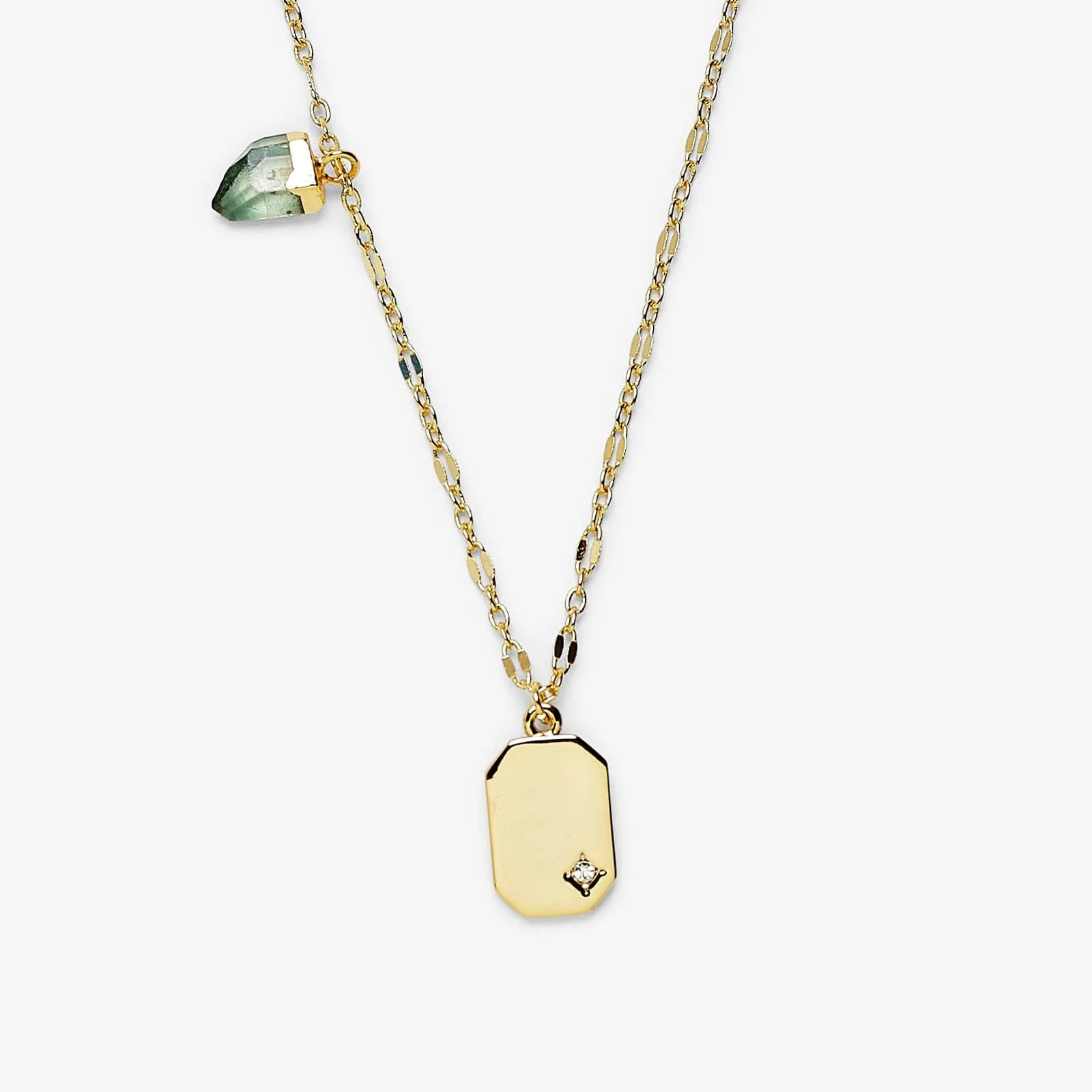 Emerald Quartz Pendant Necklace