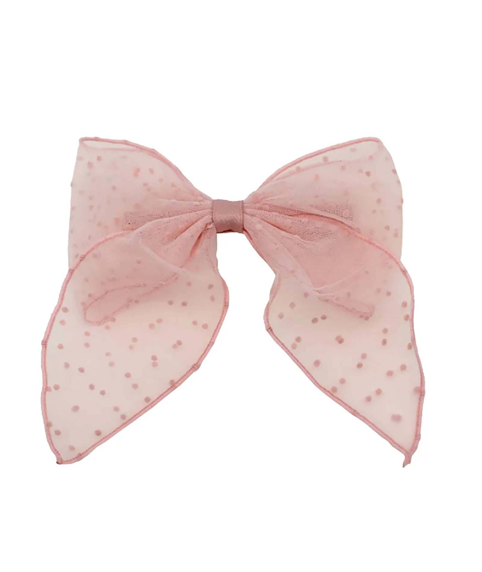 Emi Jay French Barrette in Sheer Dot Baby Mauve