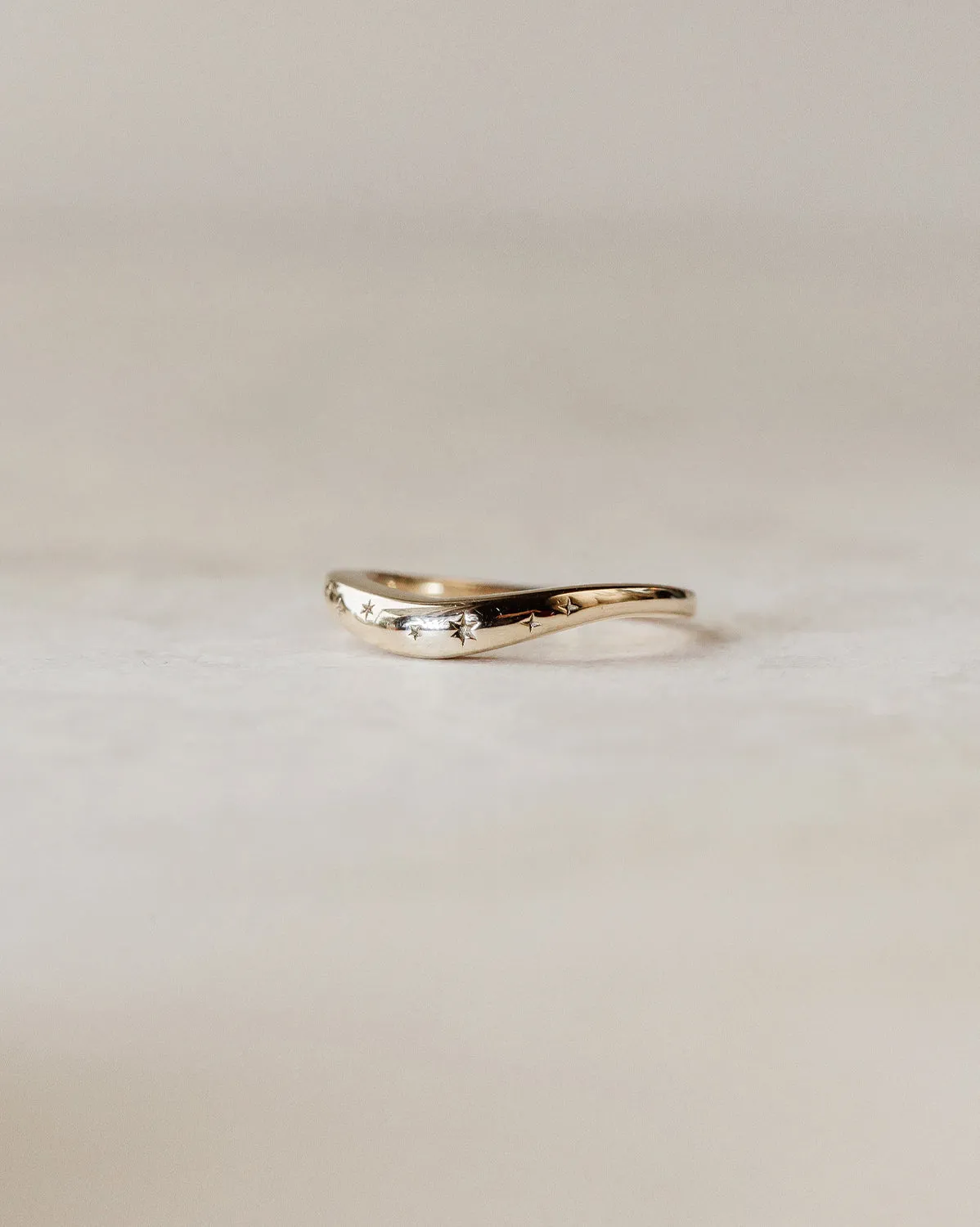 Evangeline Curved Ring - Sterling Silver