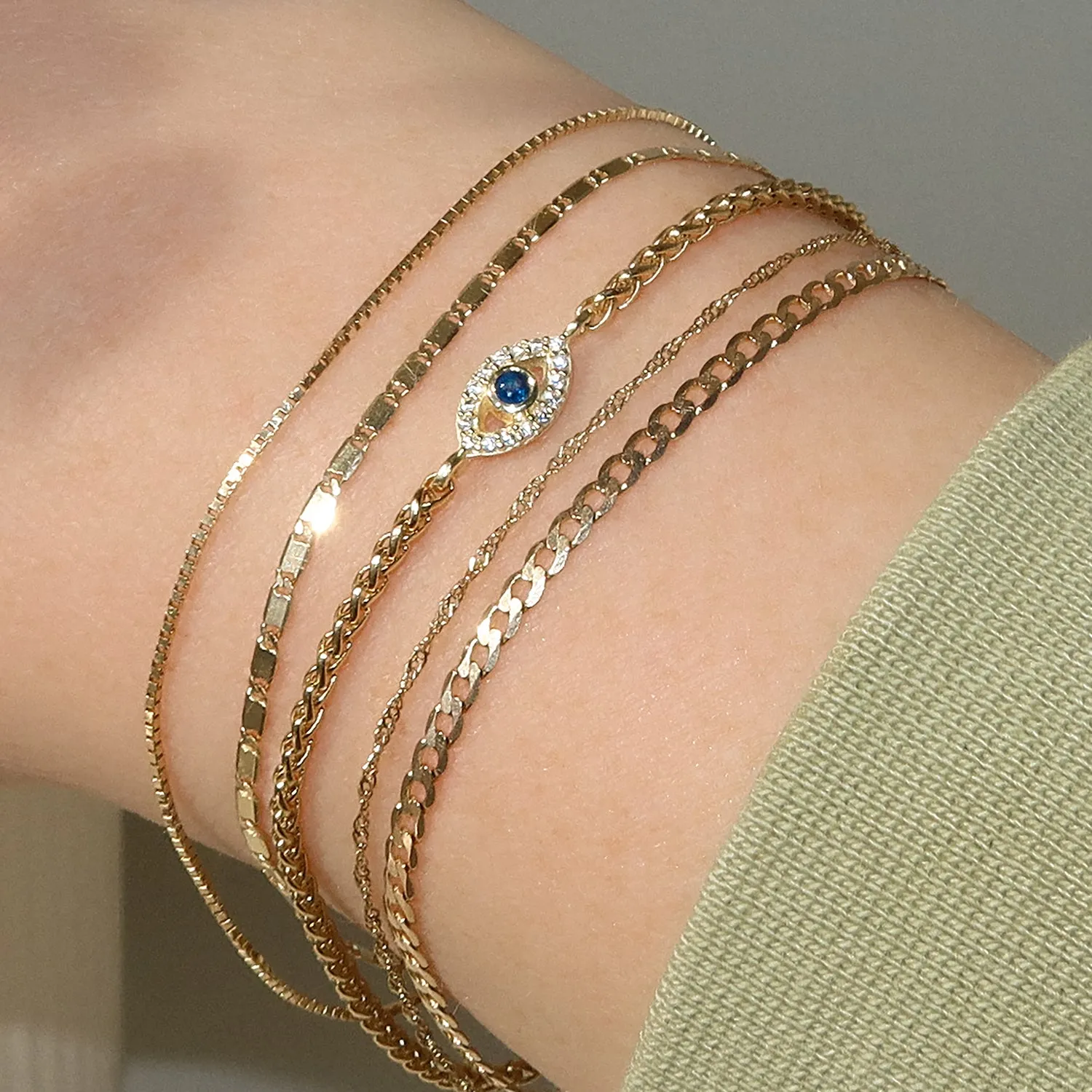 Evil Eye Bracelet | Sapphire