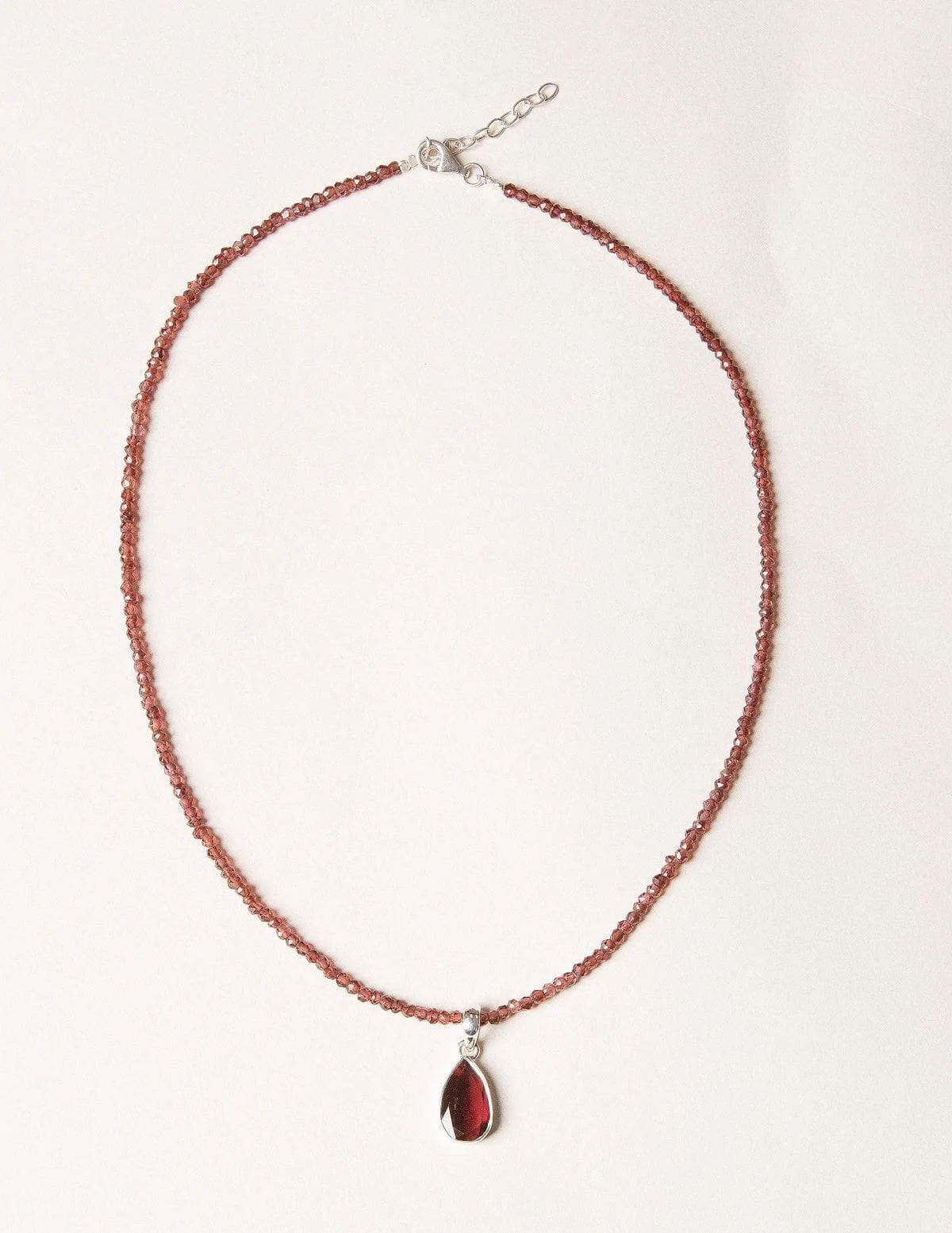 Garnet Beaded Necklace