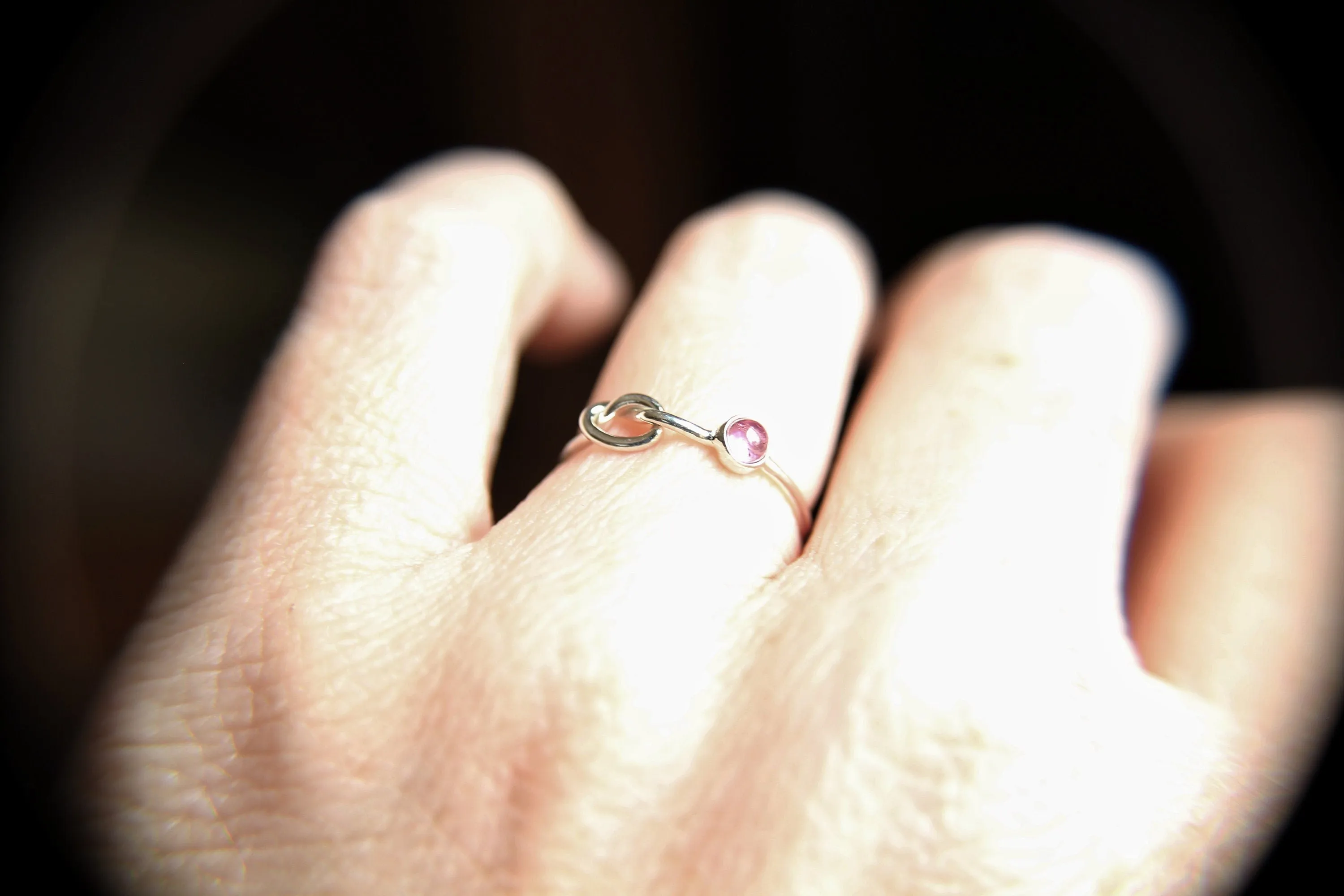 Gemstone Knot Ring, Tie the Knot Ring, Eternity Ring, Forever Ring, Mothers  Rings, Best Friend Rings, Unique Rings, Knot, Birthstone Ring