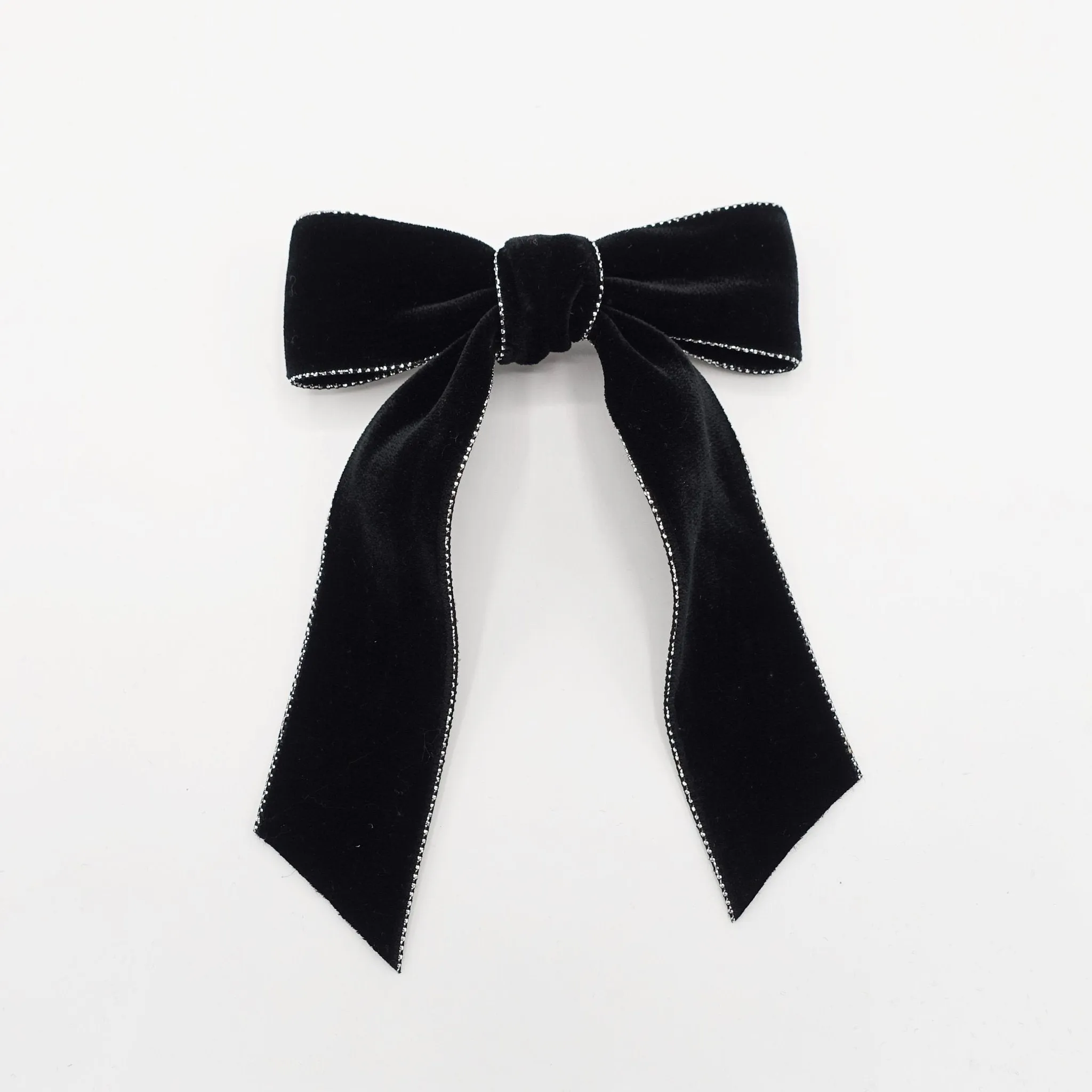 glittering edge velvet hair bow  VS-Premium202704