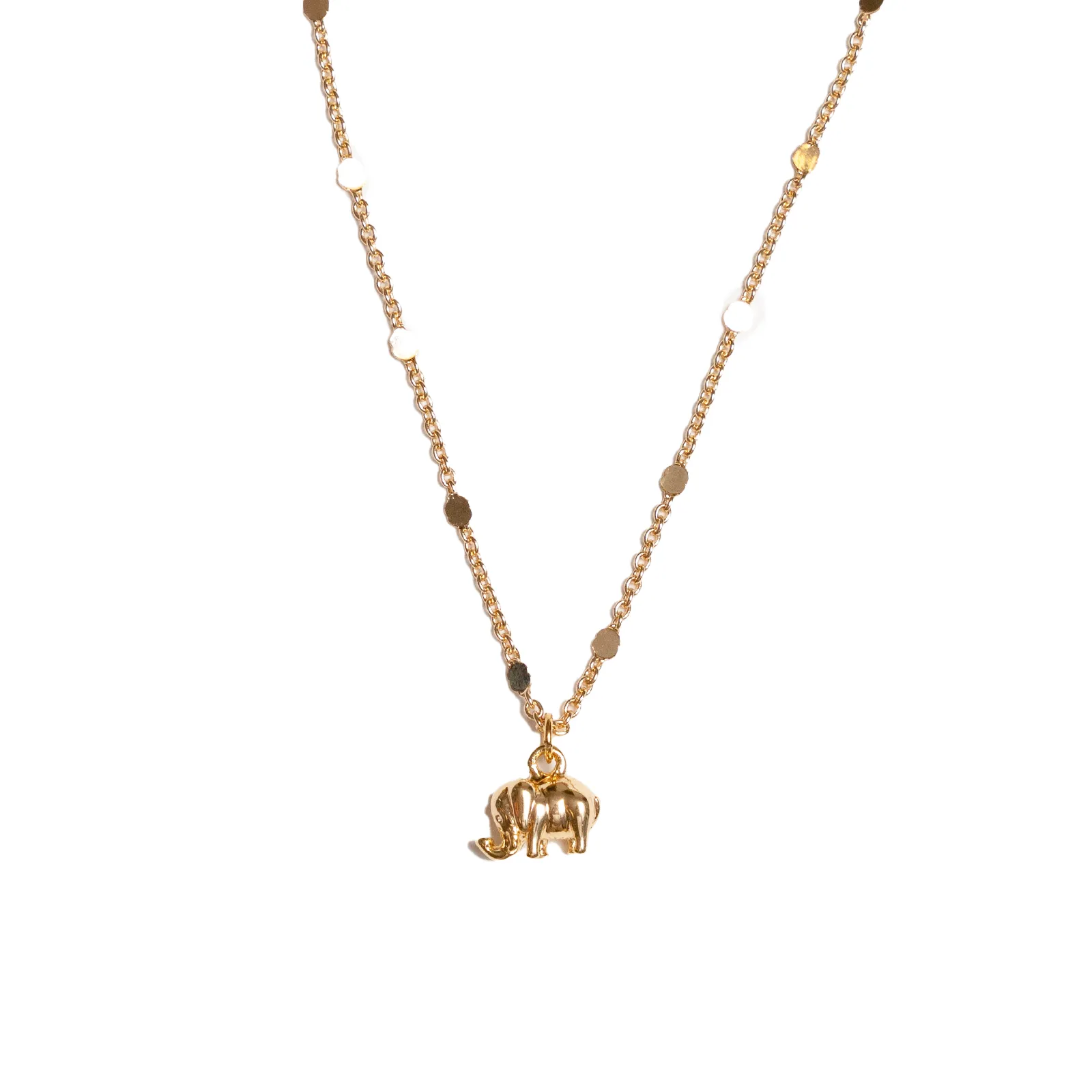 Good Fortune Elephant Charm Necklace