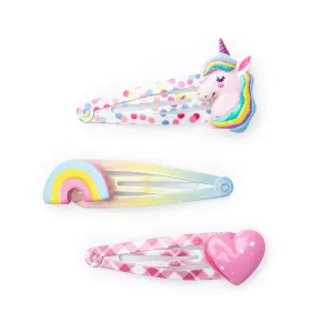 Great Pretenders Unicorn Cutie Hairclips 3pc Hair Clip Set