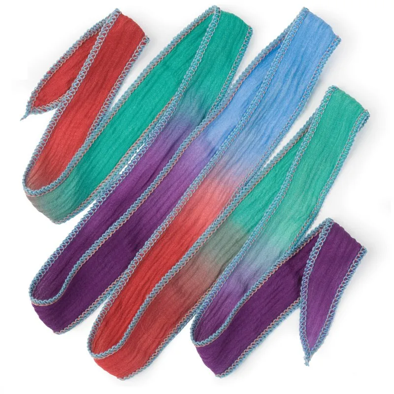 Hand-Dyed Silk Ribbon - Cool Blend