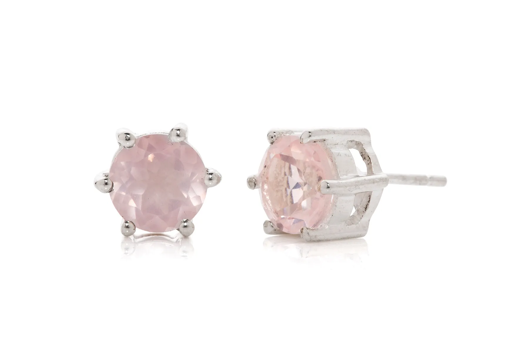 Harpers Jewellery Rose Quartz 3.5ct Stud Earingss