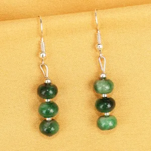 Imeora Tripple Green Agate Earrings