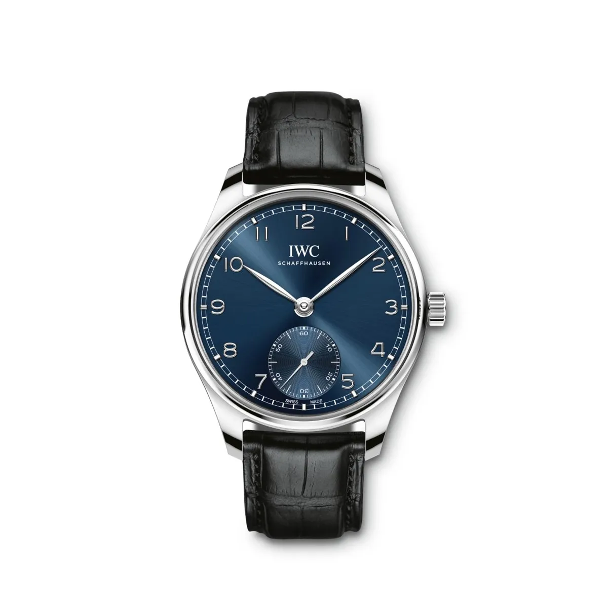 IWC Portugieser Watch Blue Dial Black Alligator 40mm Automatic