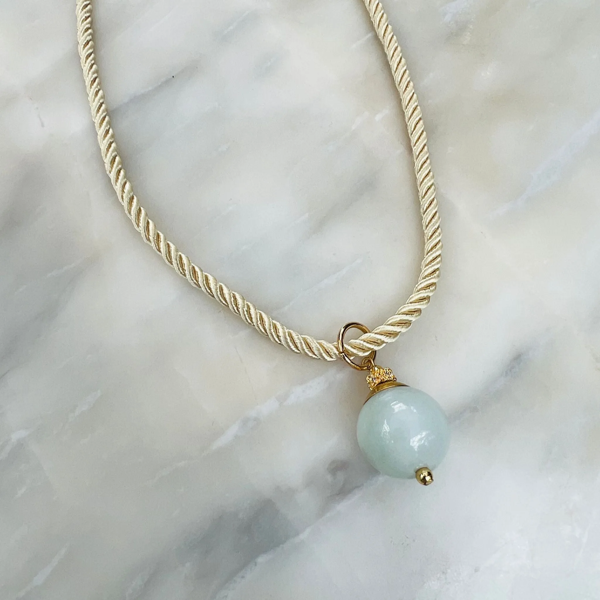 Jade Silk Twist Necklace