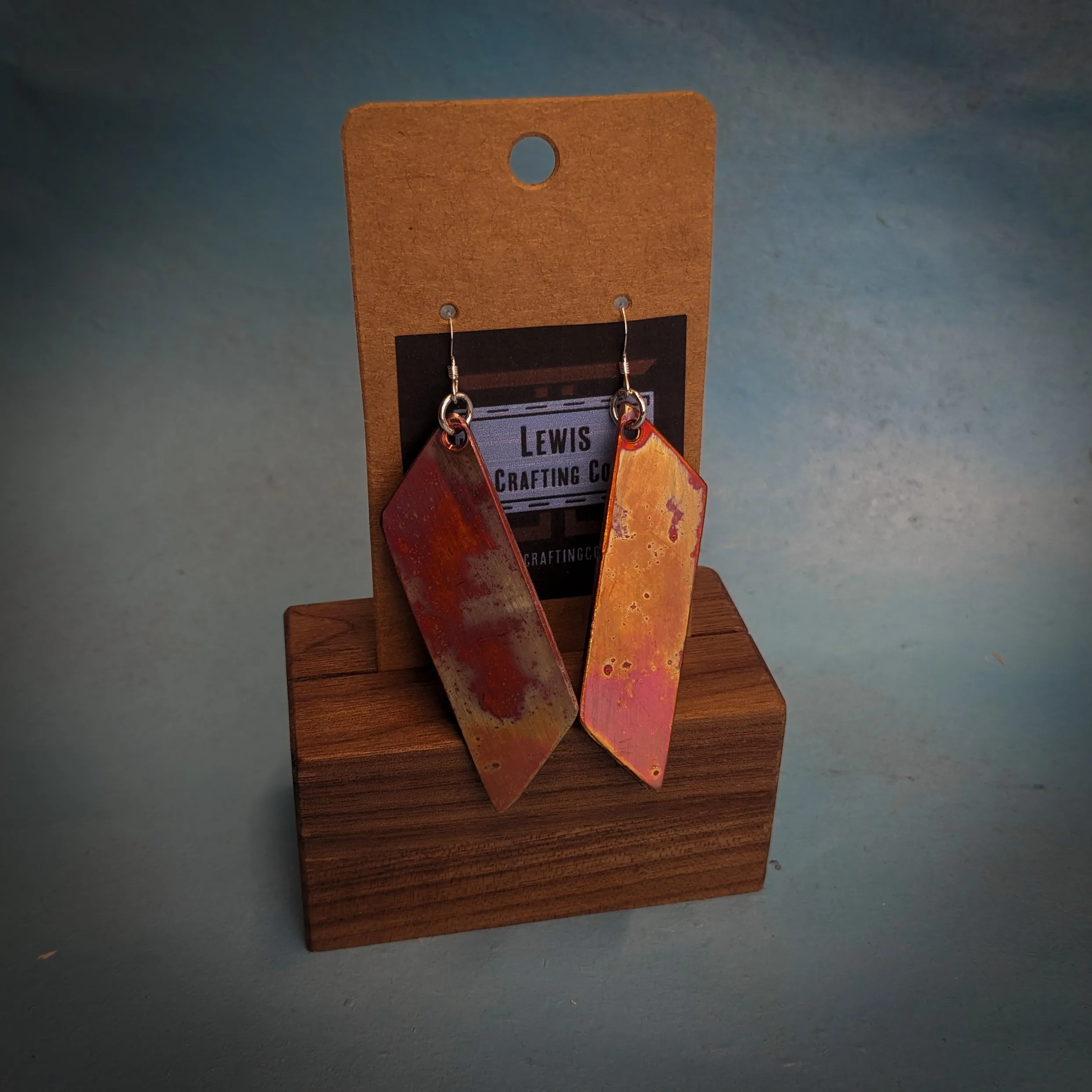 Long Trapezoid Dangle Earrings