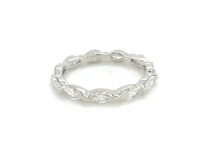 Marquise Diamond Eternity Wedding Band Ring