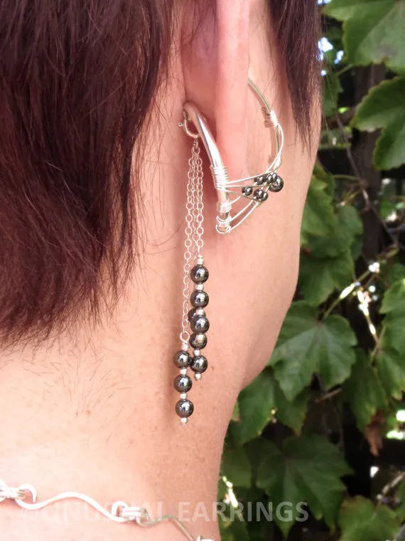 Montecito - Sterling Silver Hematite with dangle