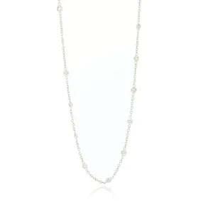 Platinum Diamonds by the Yard Necklace