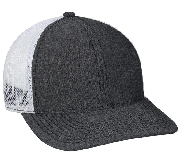 Platinum Series Chambray Mesh Back Hat